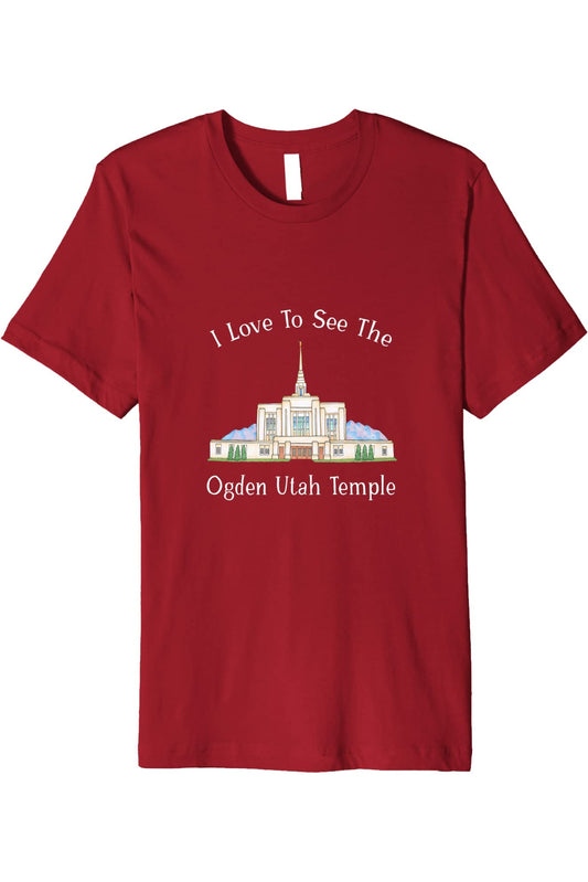 Ogden Utah Temple T-Shirt - Premium - Happy Style (English) US