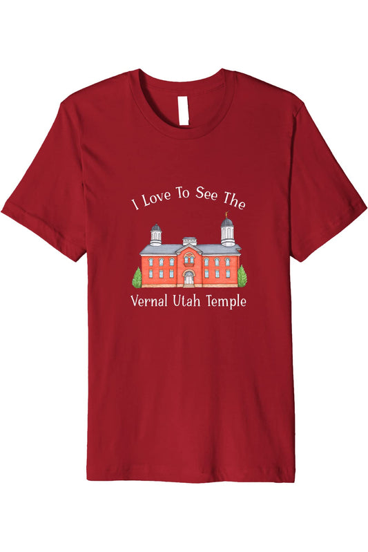 Vernal Utah Temple T-Shirt - Premium - Happy Style (English) US