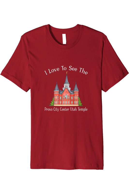Provo City Center Utah Temple T-Shirt - Premium - Happy Style (English) US