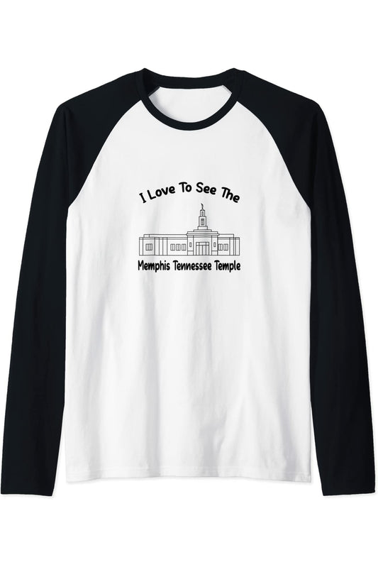 Memphis Tennessee Temple Raglan - Primary Style (English) US