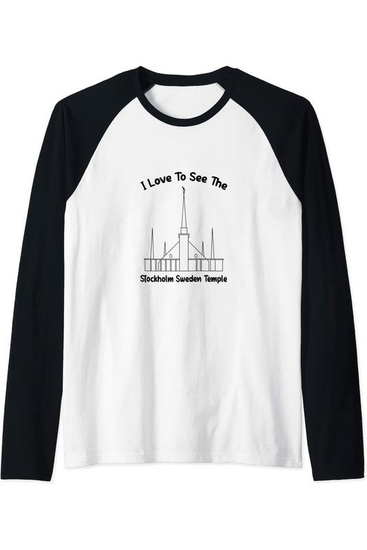 Stockholm Sweden Temple Raglan - Primary Style (English) US