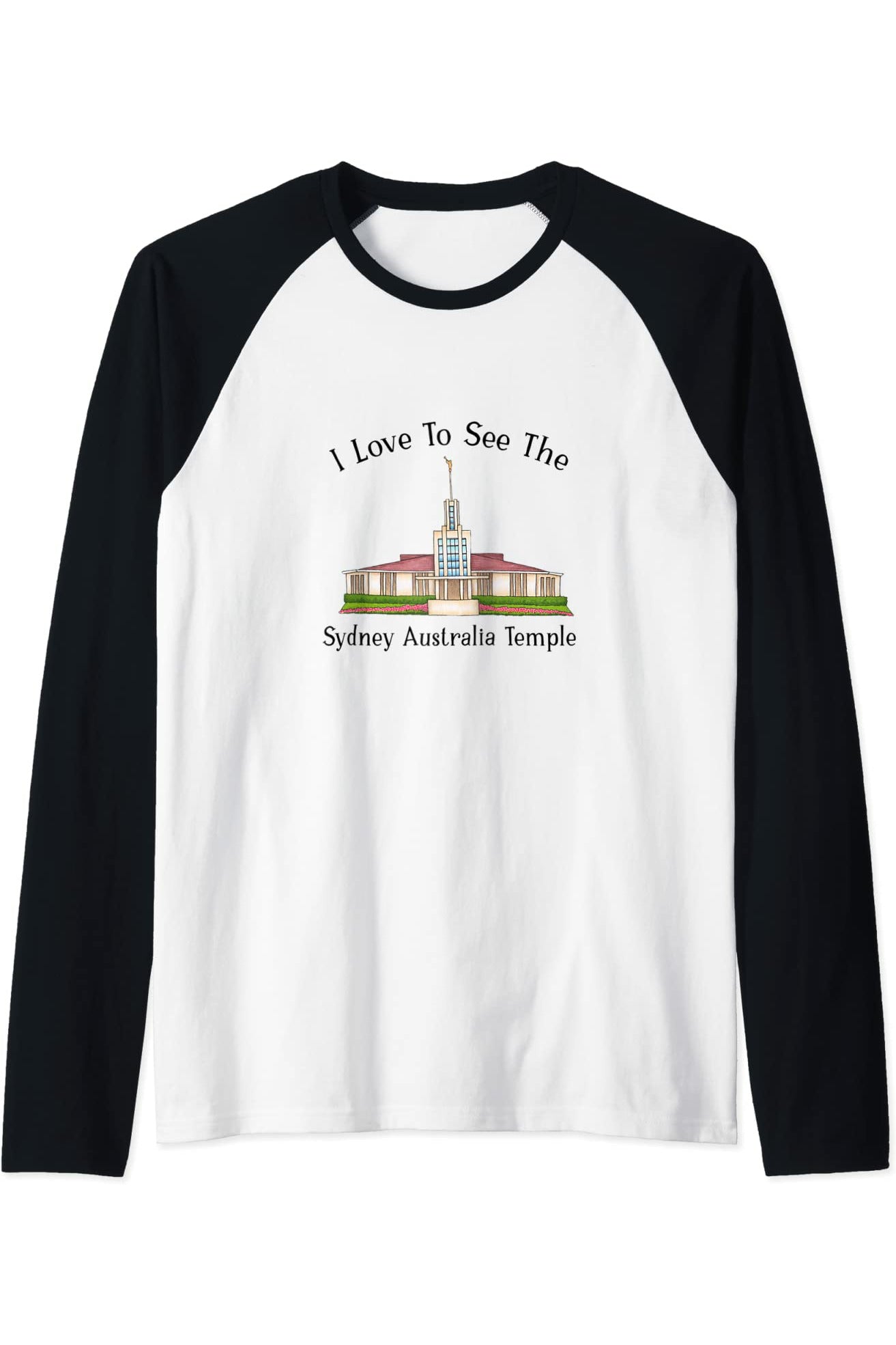 Sydney Australia Temple Raglan - Happy Style (English) US