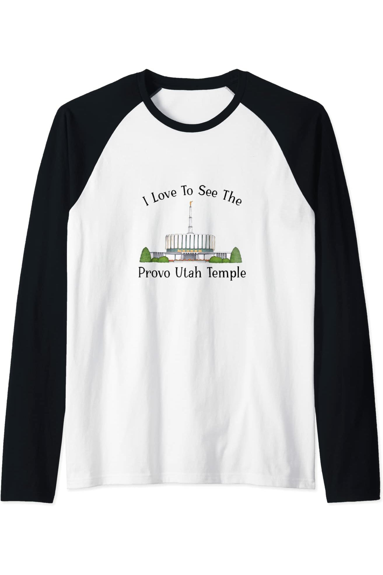 Provo Utah Temple Raglan - Happy Style (English) US