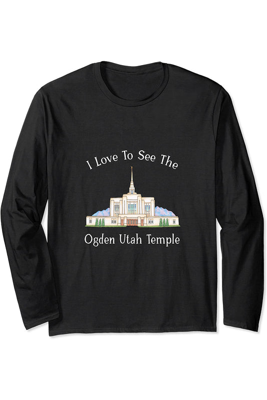 Ogden Utah Temple Long Sleeve T-Shirt - Happy Style (English) US