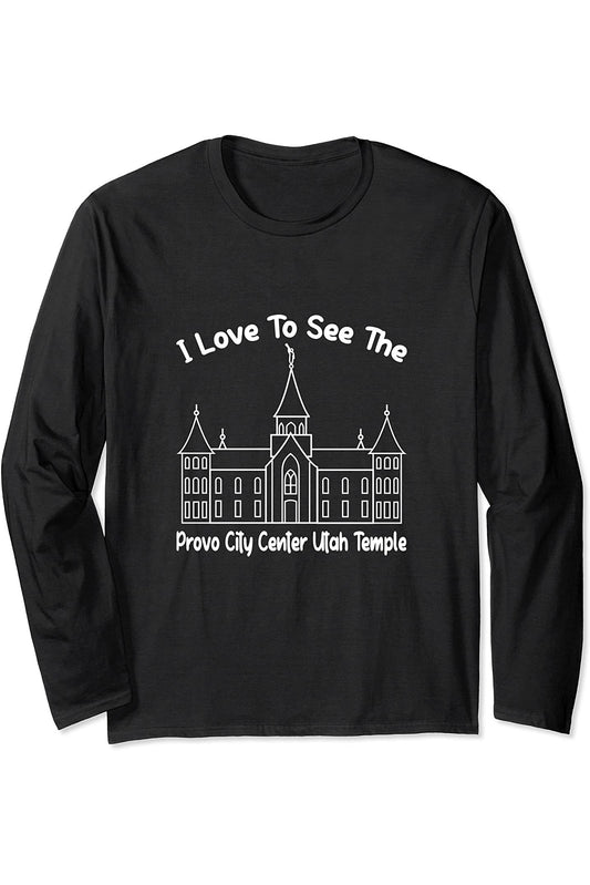 Provo City Center Utah Temple Long Sleeve T-Shirt - Primary Style (English) US