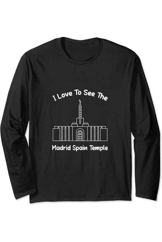 Madrid Spanien Tempel, Ich liebe meinen Tempel zu sehen, primär Long Sleeve T-Shirt
