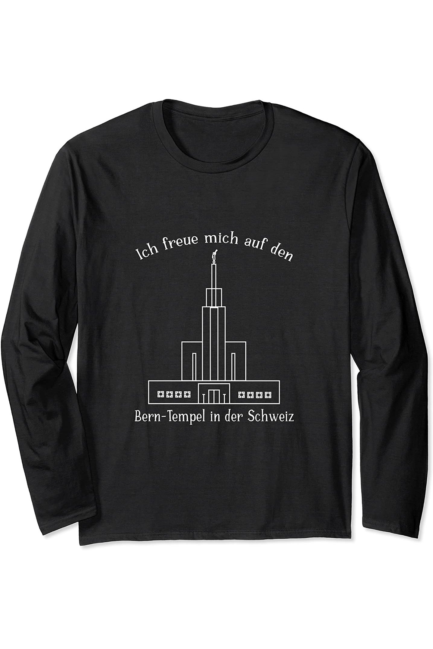 Tempio di Berna Svizzera, amo vedere il mio tempio (tedesco) Long Sleeve T-Shirt