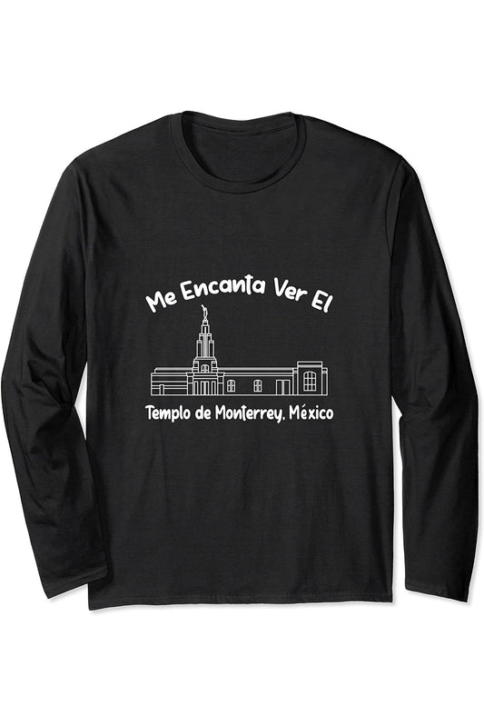 Monterrey Mexico Temple Long Sleeve T-Shirt - Primary Style (Spanish) US