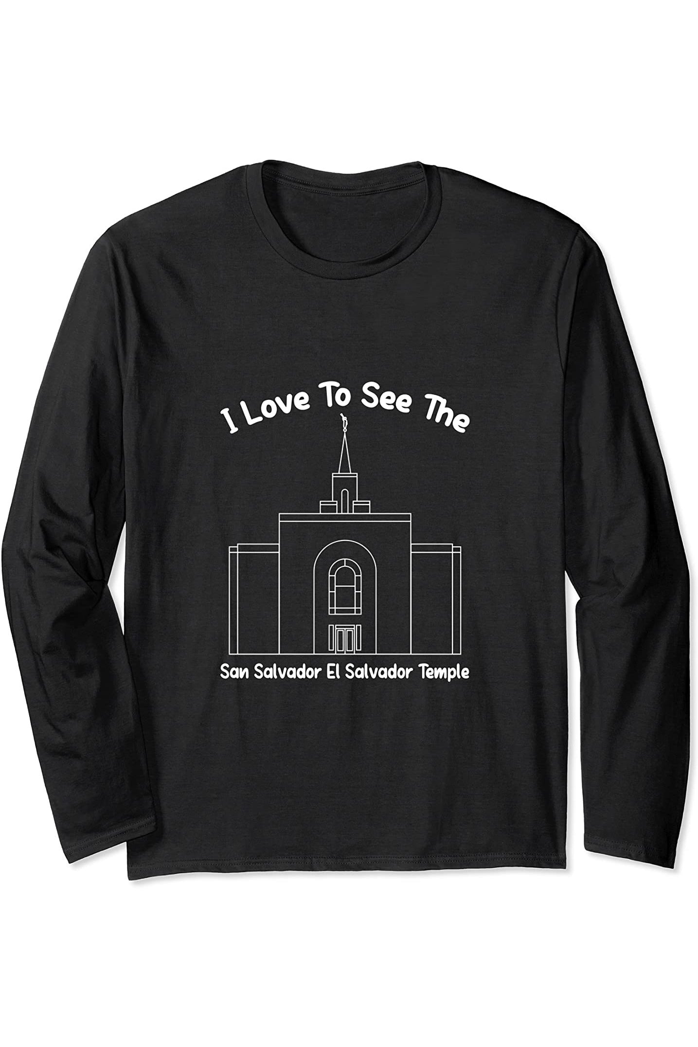 San Salvador El Salvador Temple Long Sleeve T-Shirt - Primary Style (English) US