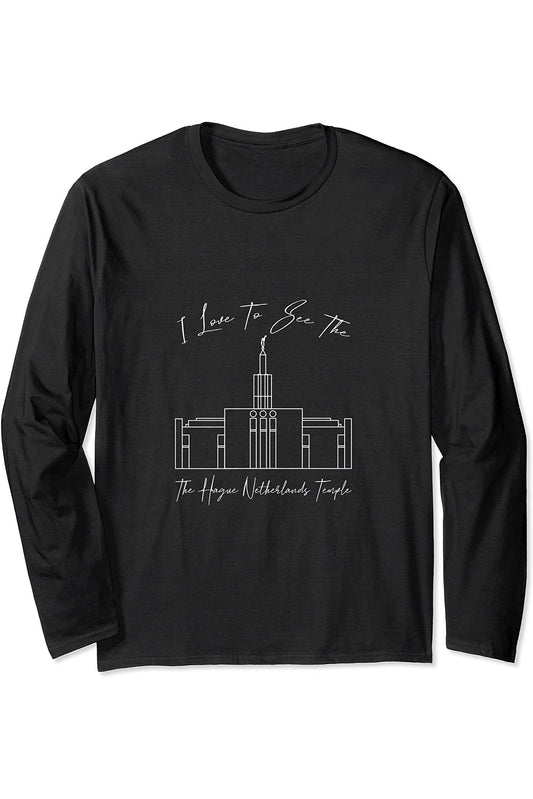 The Hague Netherlands Temple, I love to see my temple, Long Sleeve T-Shirt
