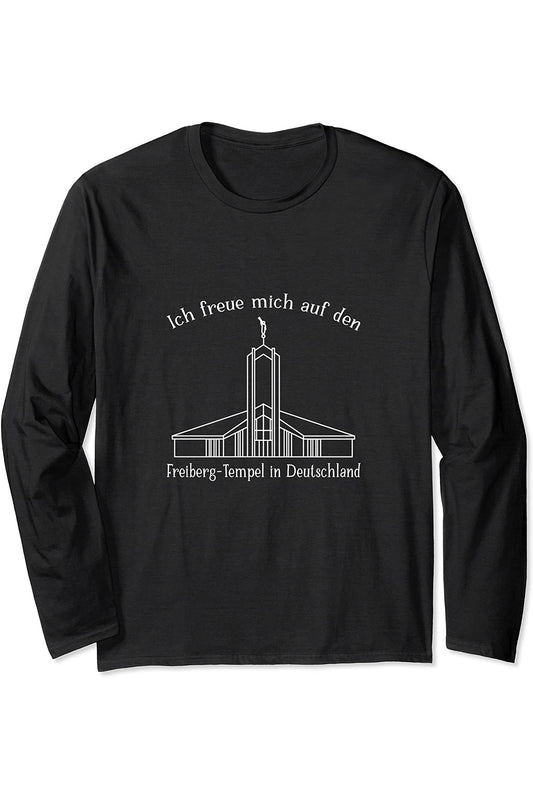 Freiberg Germany Temple Long Sleeve T-Shirt - Happy Style (German) US