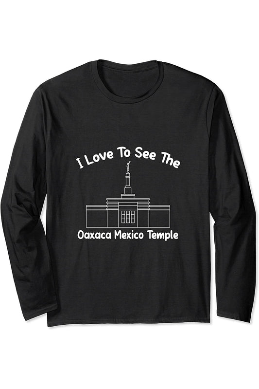 Oaxaca Mexico Temple Long Sleeve T-Shirt - Primary Style (English) US