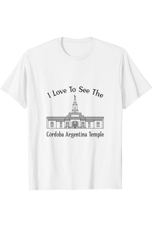 Cordoba Argentina Temple T-Shirt - Happy Style (English) US