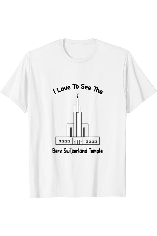 Berner Schweiz-Tempel, ich liebe es, meinen Tempel zu sehen, Grundschule T-Shirt