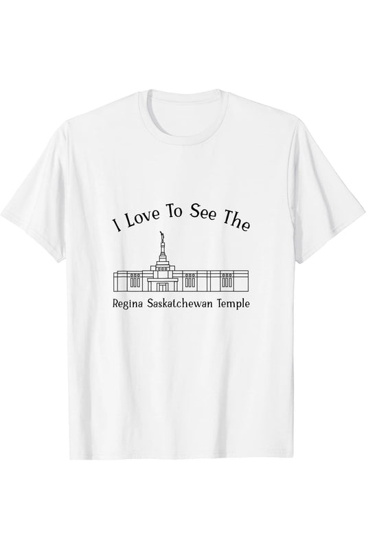 Regina Saskatchewan Temple T-Shirt - Happy Style (English) US