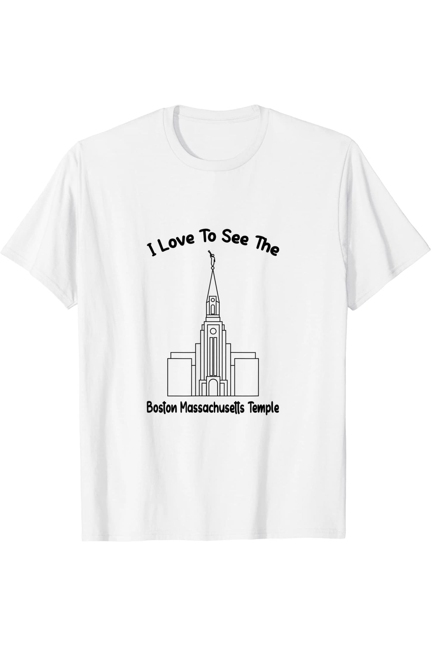 Boston Massachusetts Temple T-Shirt - Primary Style (English) US