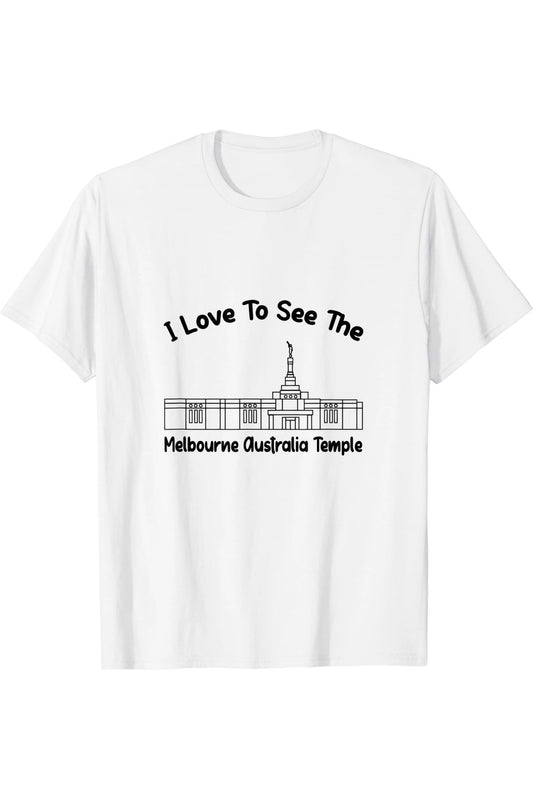 Melbourne Australia Temple T-Shirt - Primary Style (English) US