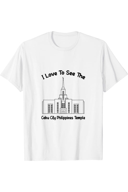 Cebu City Philippines Temple T-Shirt - Primary Style (English) US