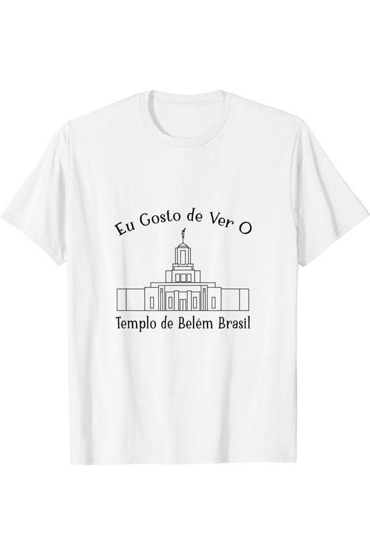 Belem Brazil Temple T-Shirt - Happy Style (Portuguese) US