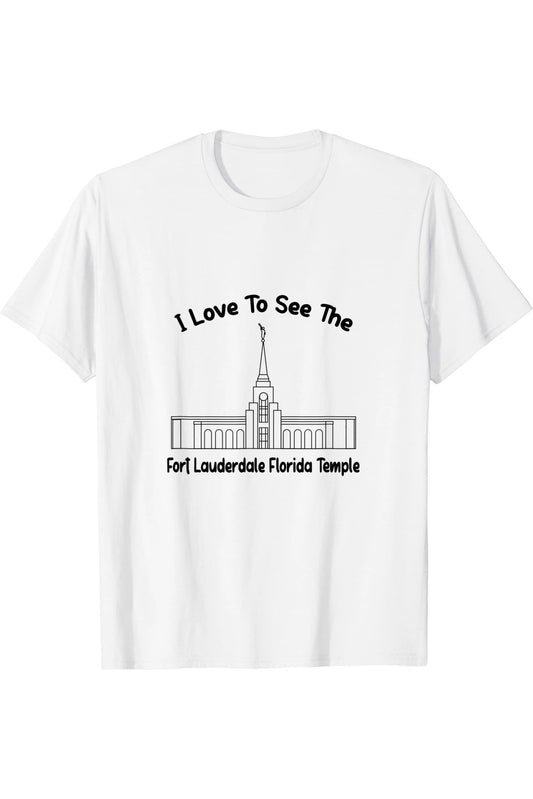 Ft Lauderdale Florida Temple T-Shirt - Primary Style (English) US