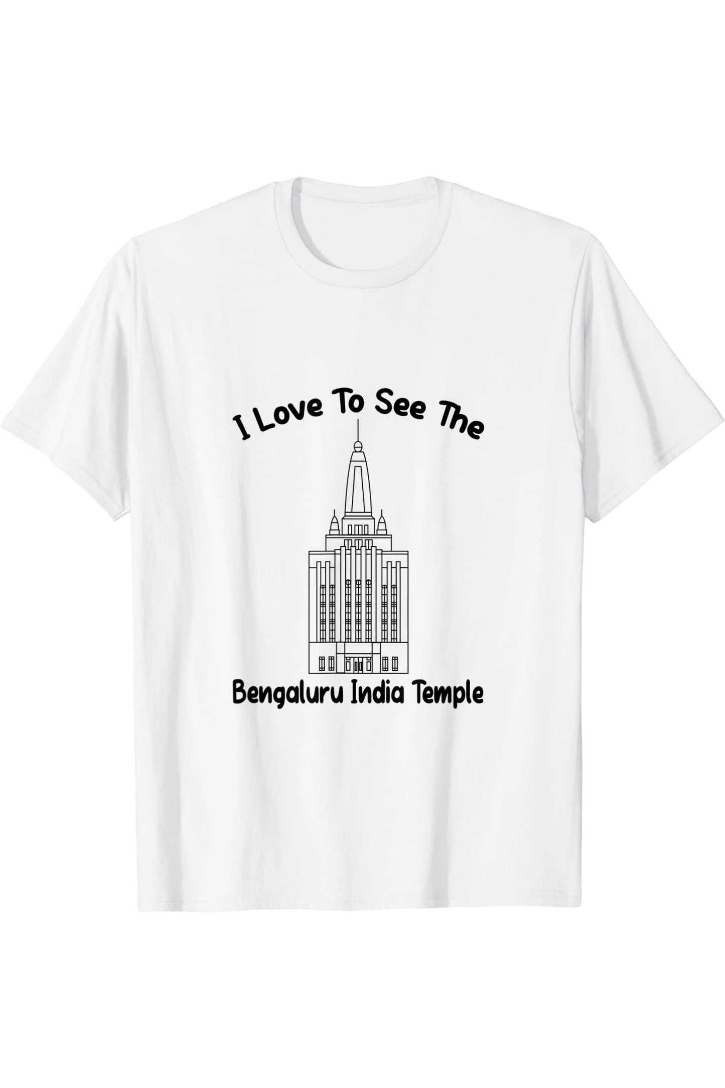 Bengaluru India Temple T-Shirt - Primary Style (English) US
