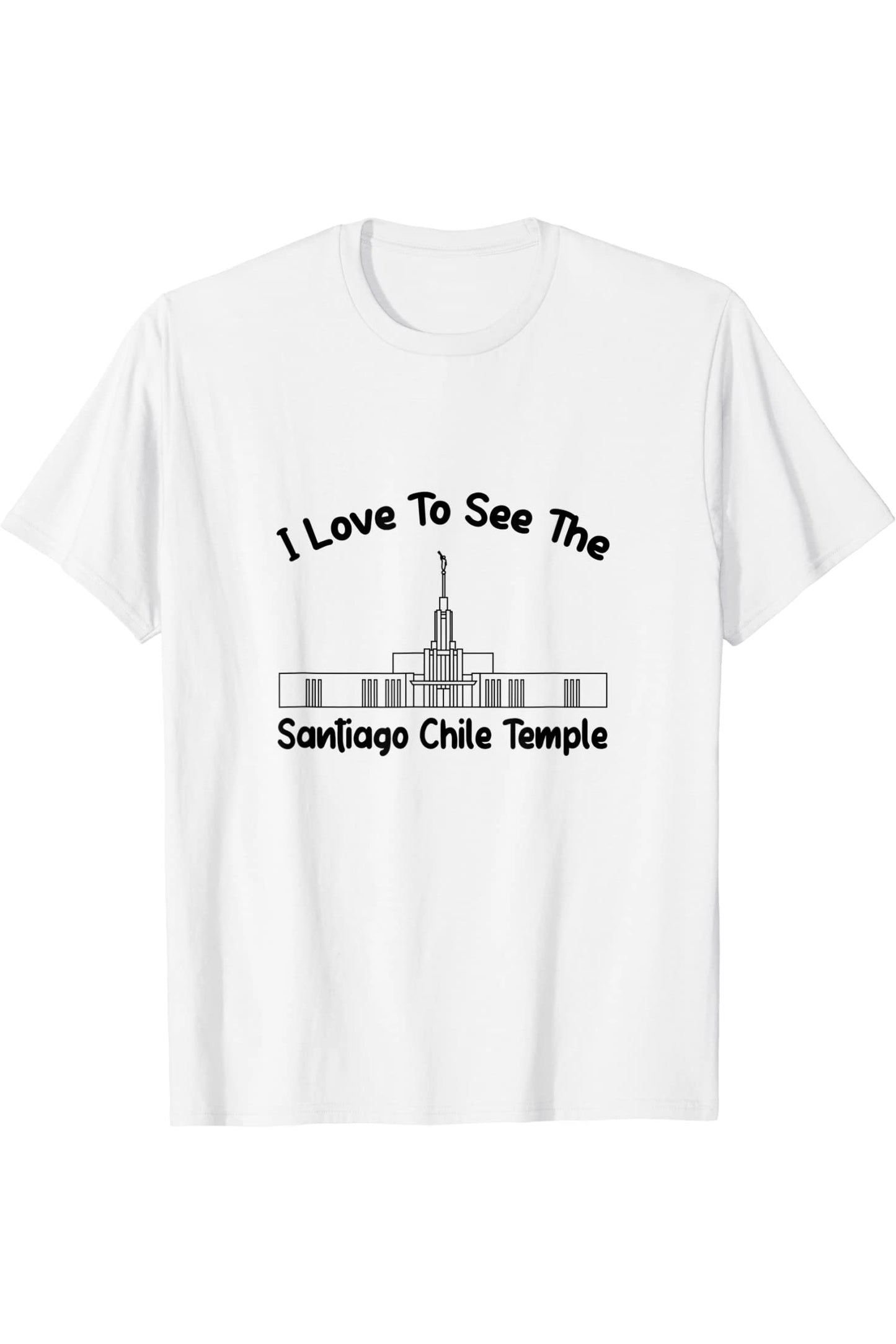 Santiago Chile Temple T-Shirt - Primary Style (English) US