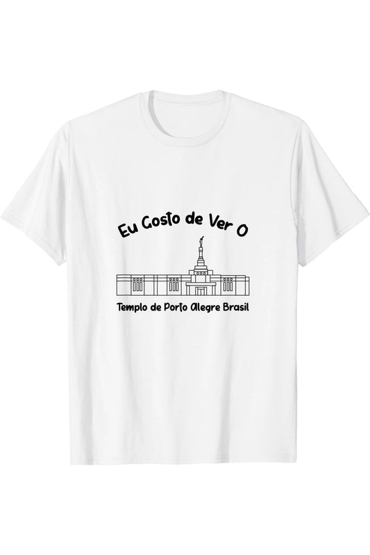 Porto Alegre Brazil Temple T-Shirt - Primary Style (Portuguese) US