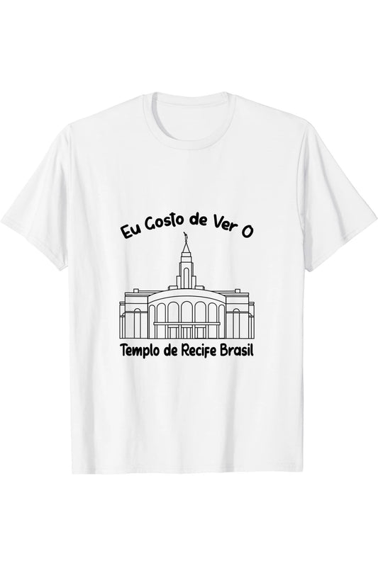 Recife Brazil Temple T-Shirt - Primary Style (Portuguese) US