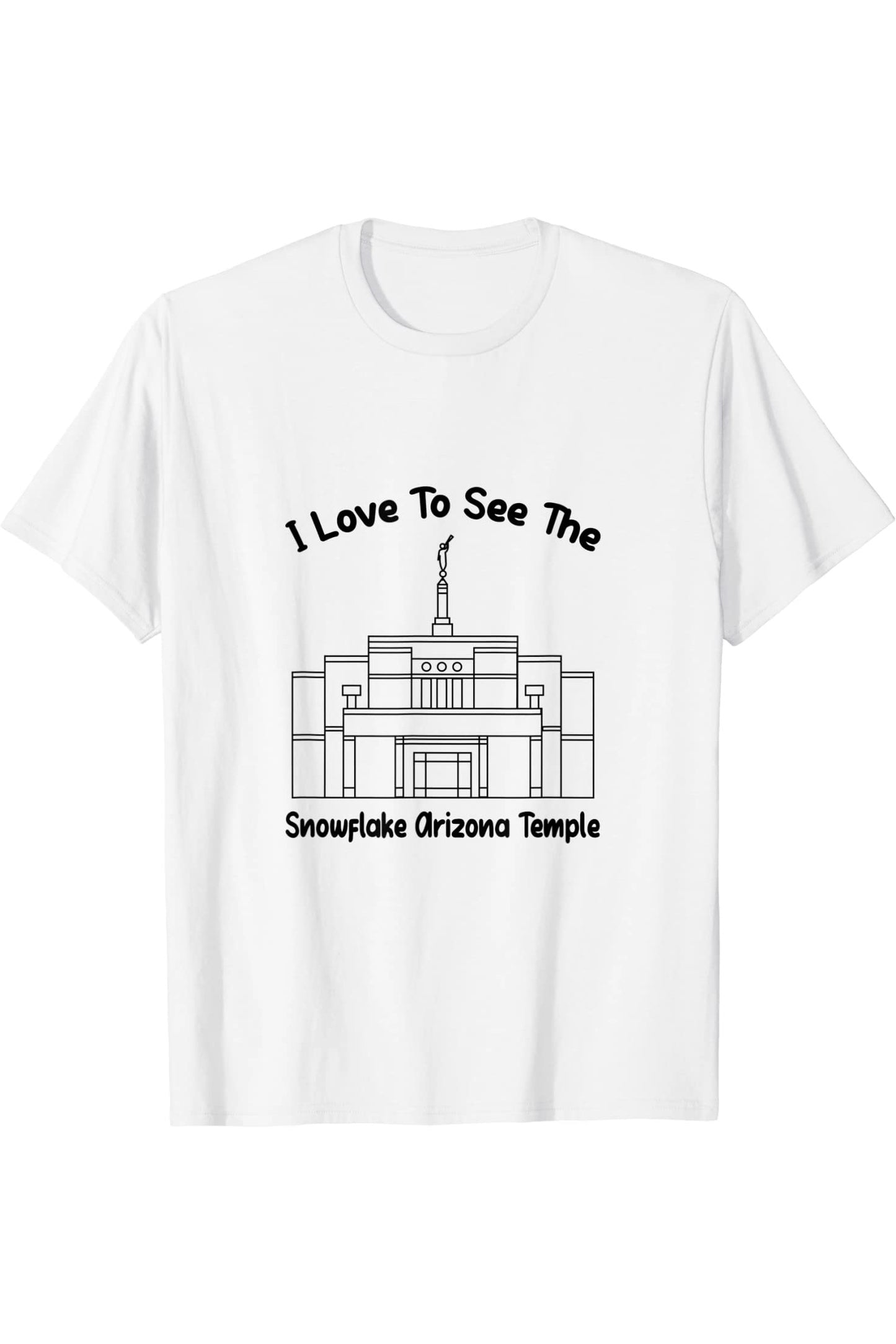Snowflake Arizona Temple T-Shirt - Primary Style (English) US