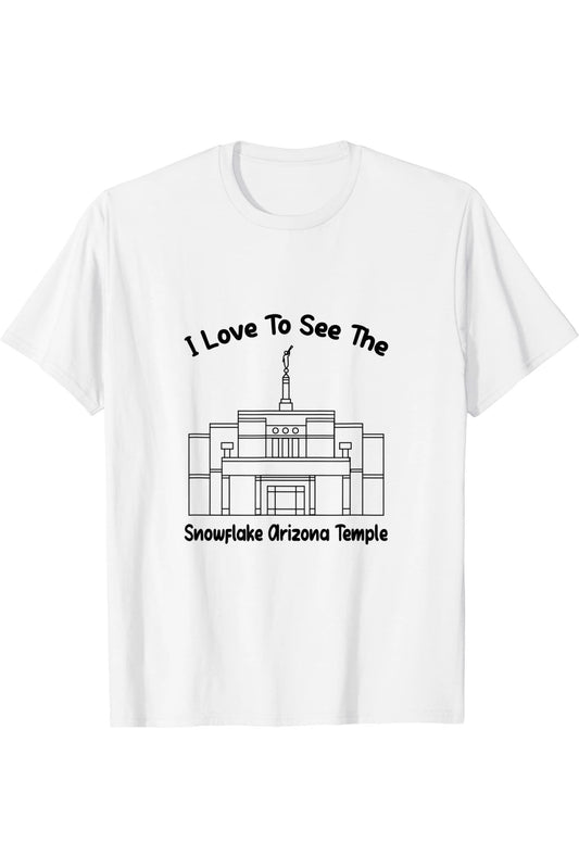 Snowflake Arizona Temple T-Shirt - Primary Style (English) US