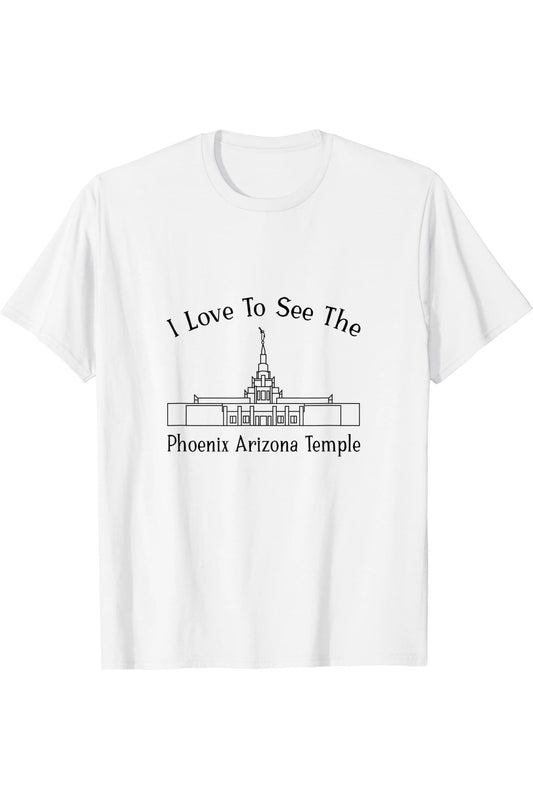 Phoenix Arizona Temple T-Shirt - Happy Style (English) US