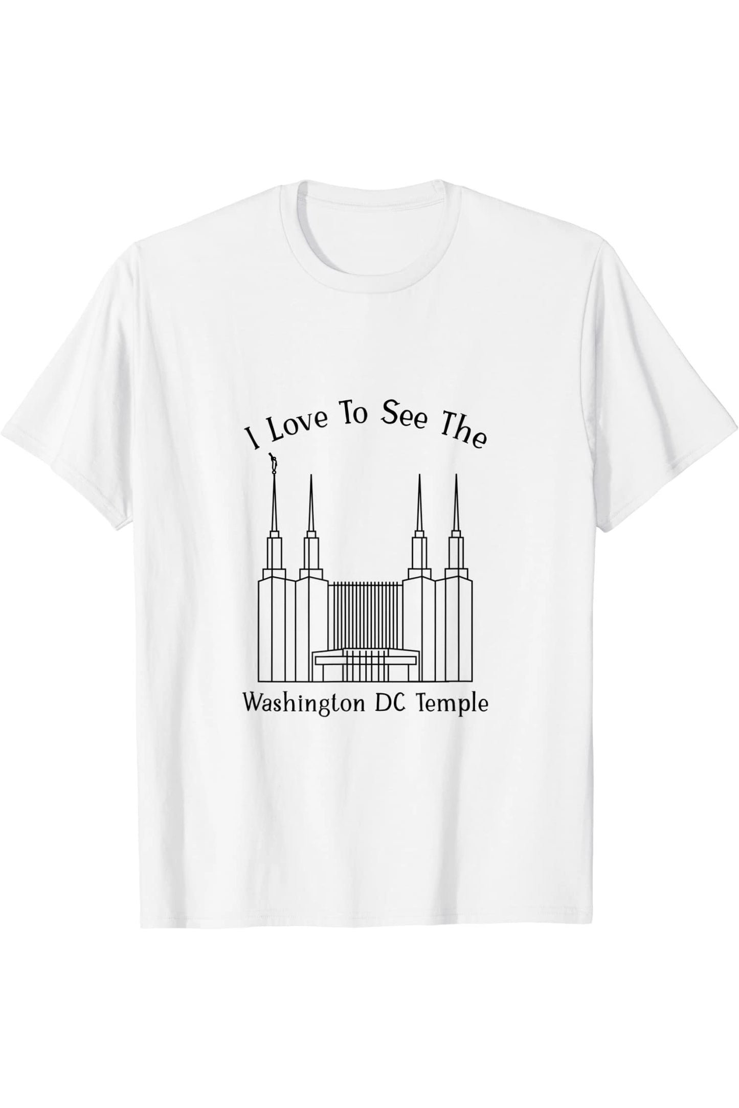 Washington DC Temple T-Shirt - Happy Style (English) US
