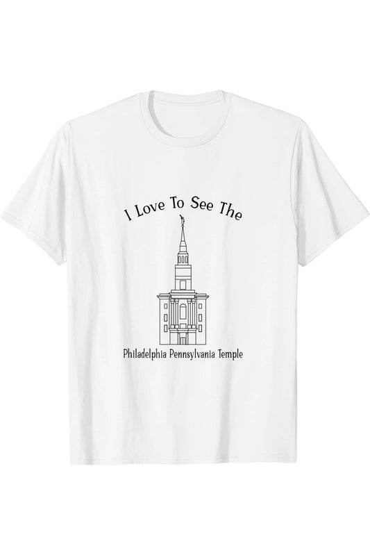 Philadelphia Pennsylvania Temple T-Shirt - Happy Style (English) US