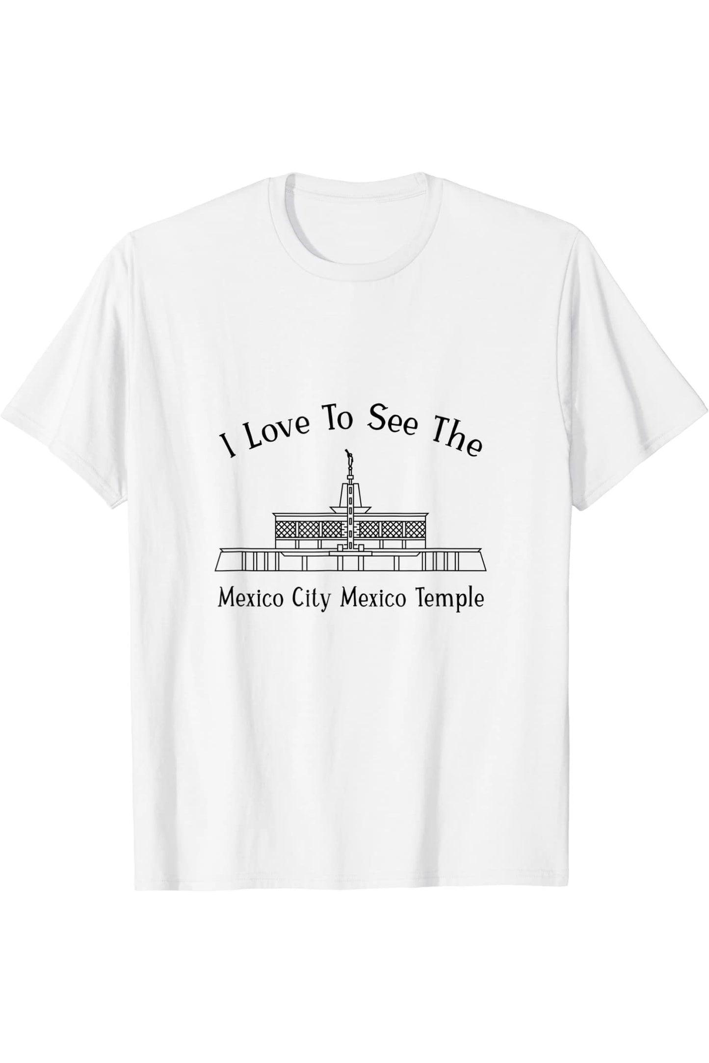 Mexico City Mexico Temple T-Shirt - Happy Style (English) US