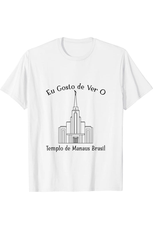 Manaus Brazil Temple T-Shirt - Happy Style (Portuguese) US