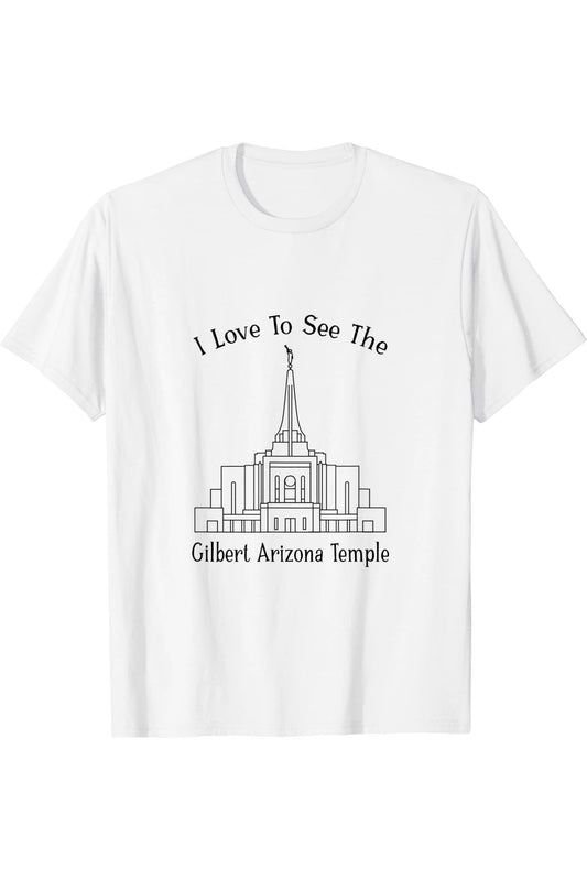 Gilbert Arizona Temple T-Shirt - Happy Style (English) US