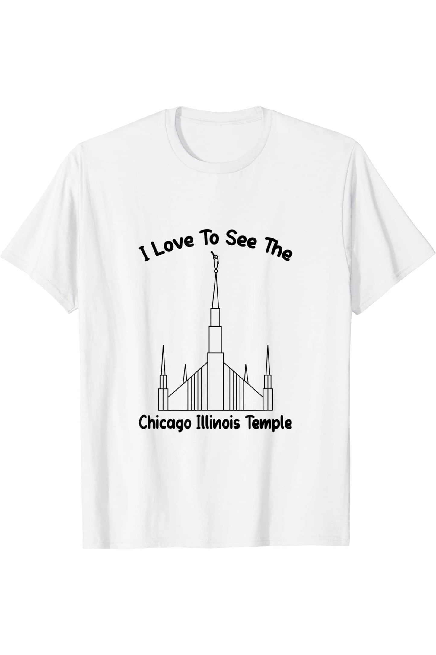Chicago Illinois Temple T-Shirt - Primary Style (English) US