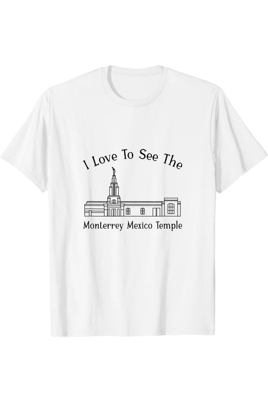 Monterrey Mexico Temple T-Shirt - Happy Style (English) US