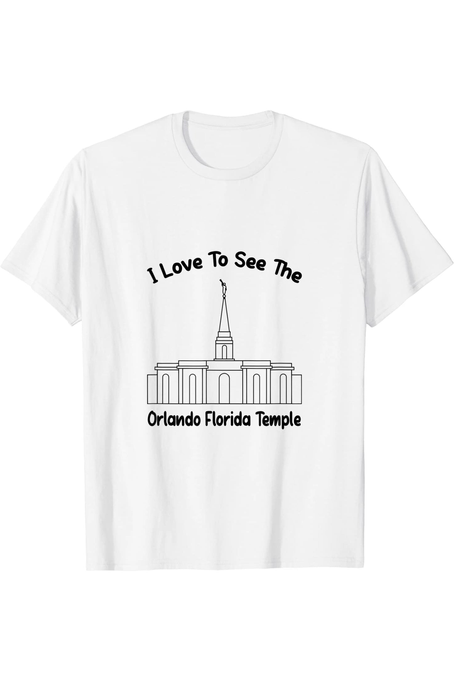Orlando FL Temple, I love to see my temple, primary T-Shirt