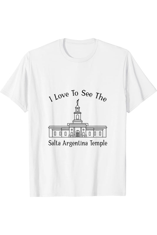 Salta Argentina Temple T-Shirt - Happy Style (English) US