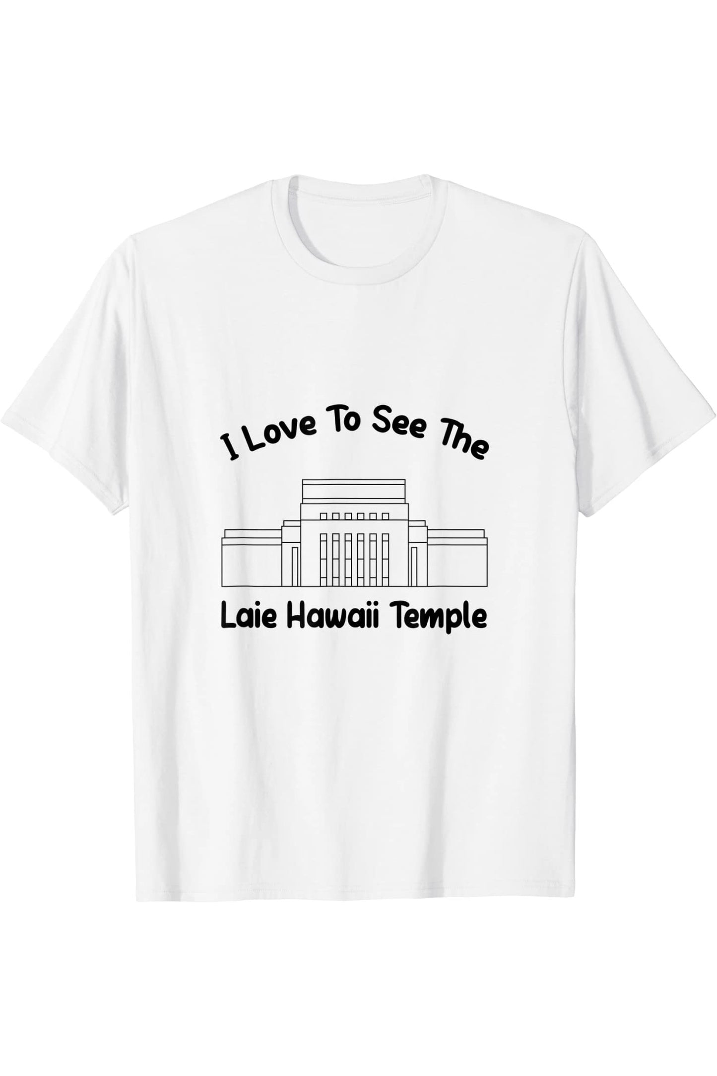 Laie Hawaii Temple T-Shirt - Primary Style (English) US
