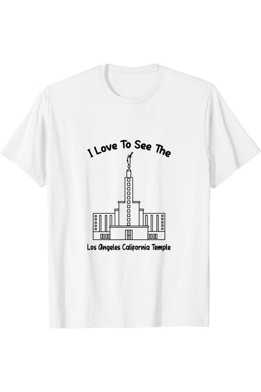 Los Angeles California Temple T-Shirt - Primary Style (English) US