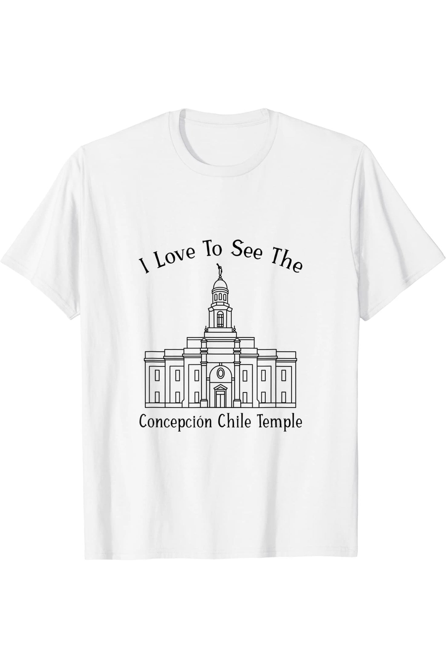 Concepcion Chile Temple T-Shirt - Happy Style (English) US