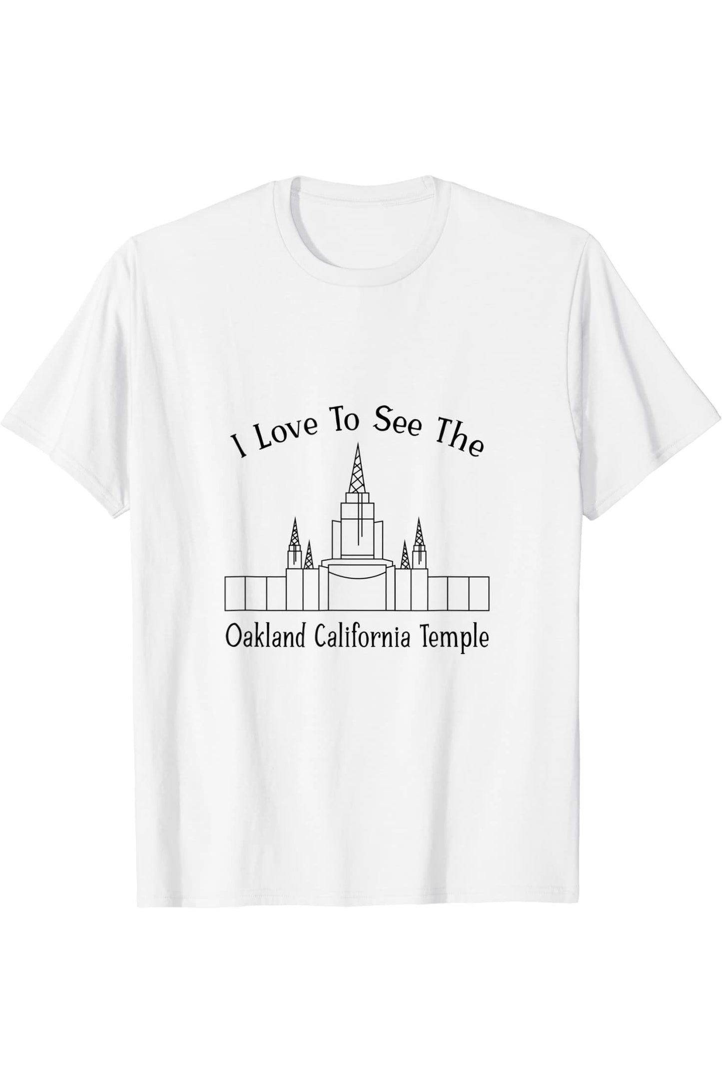Oakland California Temple T-Shirt - Happy Style (English) US