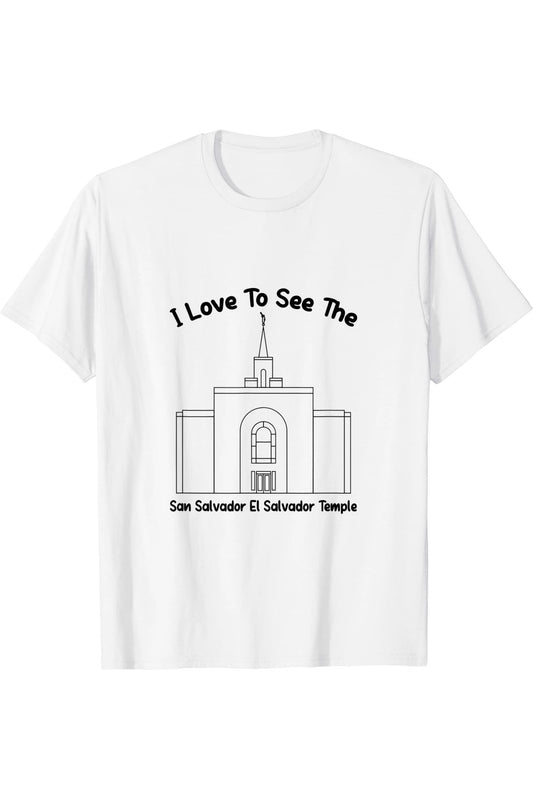 San Salvador El Salvador Temple T-Shirt - Primary Style (English) US