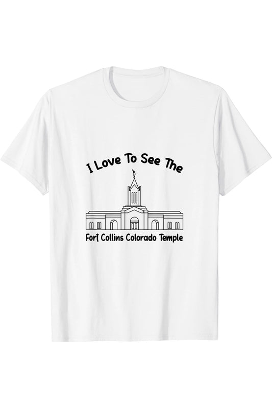Fort Collins Colorado Temple T-Shirt - Primary Style (English) US