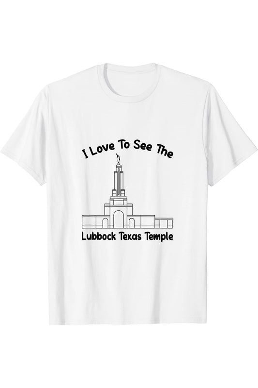 Lubbock Texas Temple T-Shirt - Primary Style (English) US