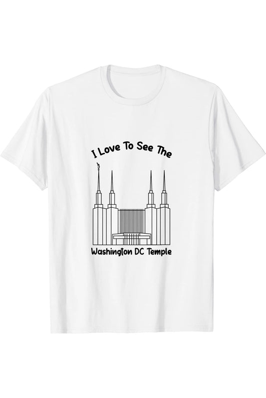 Washington DC Temple T-Shirt - Primary Style (English) US