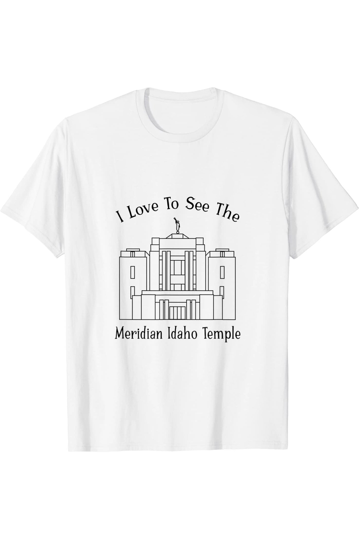 Meridian Idaho Temple T-Shirt - Happy Style (English) US