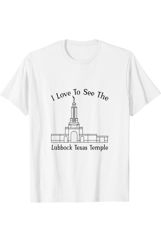 Lubbock Texas Temple T-Shirt - Happy Style (English) US
